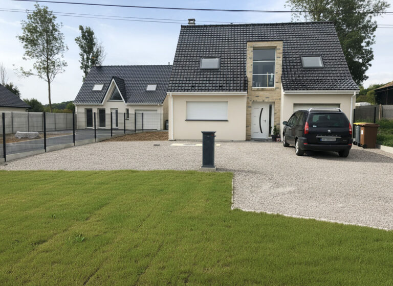 Construction d’un pavillon traditionnel avec façade neuve