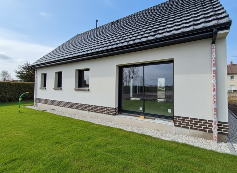 Réalisation d’une maison traditionnelle avec finition extérieure neuve dans le Nord